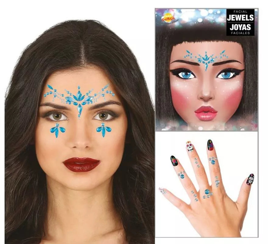 Translation missing: fr.Joyas Faciales y Uñas azul Diamantes elegantes