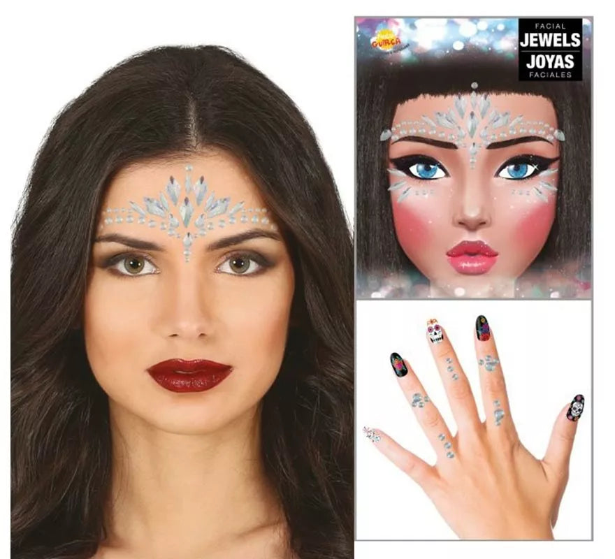Translation missing: fr.Joyas Faciales y Uñas plateado Diamantes elegantes
