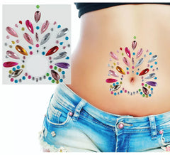 Bijoux de nombril multicolore 12x20 cm adulte