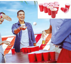 Jeu de bière : 12 verres et 15 boules