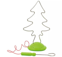 Jeu de silhouette de sapin de Noël électrique de 21x15 cm