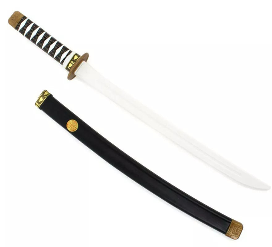 Translation missing: fr.Katana Ninja blanca de juguete de 75 cm