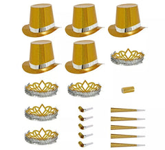 Kit 5 cadeaux de fête holographiques dorés à Las Vegas