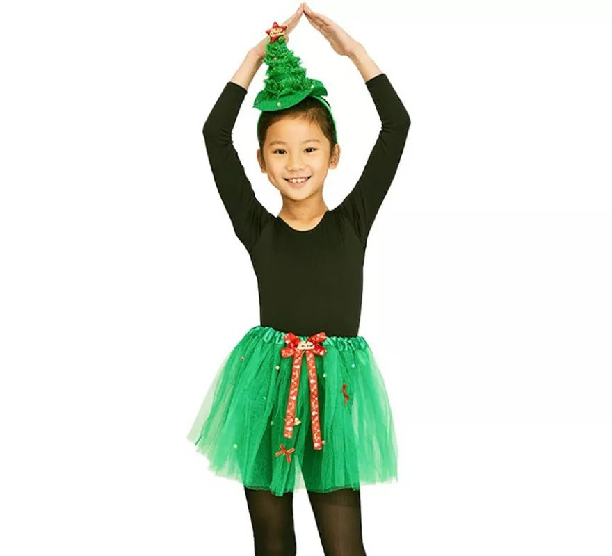 Translation missing: fr.Kit Árbol Navidad Infantil de 30 cm: Diadema y Tutú de 28 cm