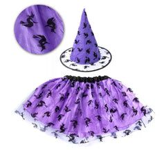 Kit Sorcière Lilas : Tutu et Chapeau