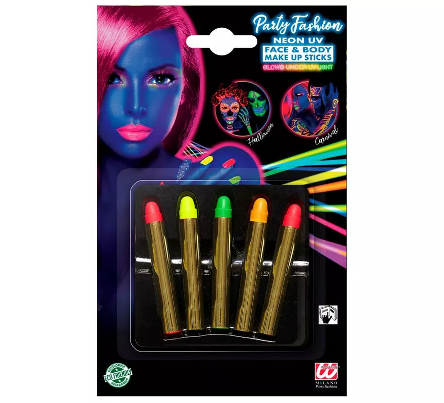 Translation missing: fr.Kit de 5 Barras Maquillaje Fluorescente