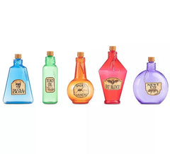 Kit de 5 Bouteilles de Potion décoratives mesurant 21,25x21x5,6 cm