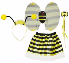 Kit Abeille Enfant : Bandeau, ailes, baguette et jupe