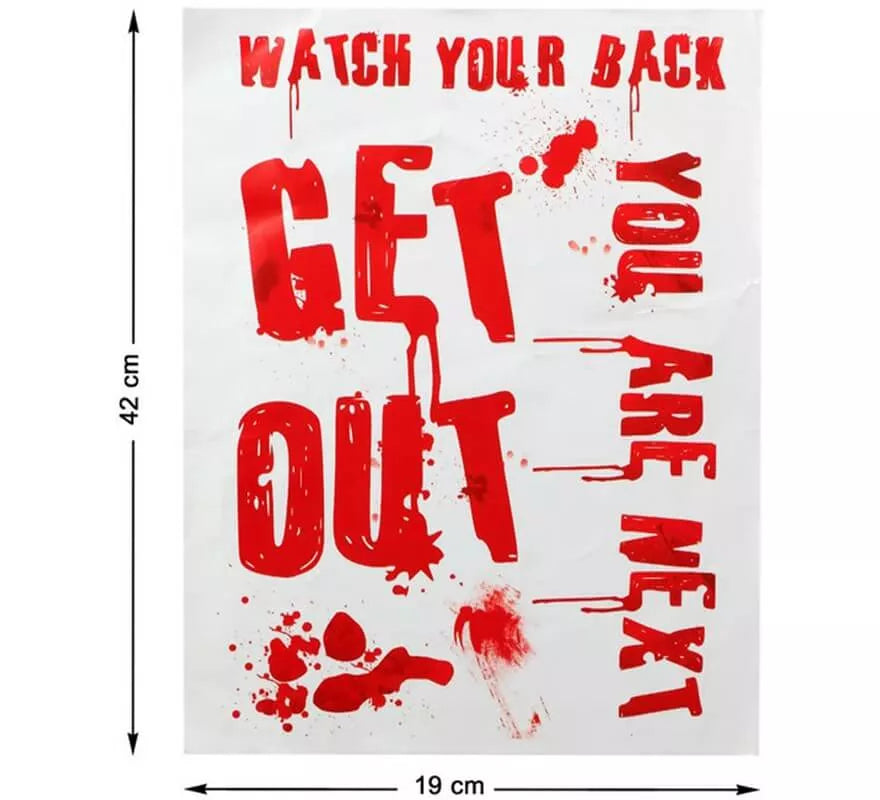 Translation missing: fr.Kit de Adhesivas con Sangre para Halloween 42x19 cm