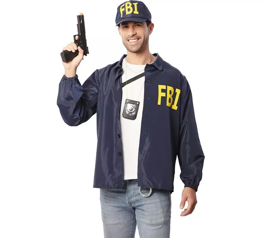 Translation missing: fr.Kit de Agente FBI adulto: Chaqueta y gorra