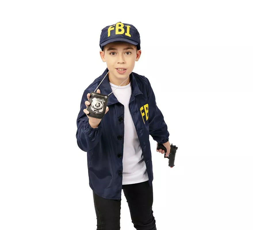 Translation missing: fr.Kit de Agente FBI infantil: Chaqueta y gorra