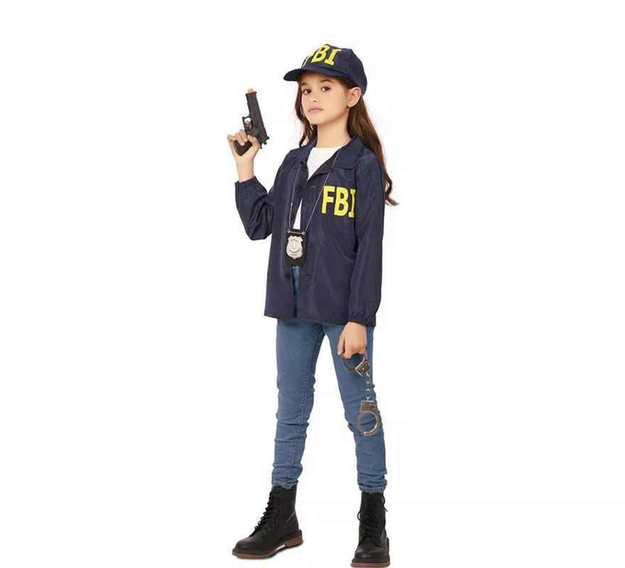 Translation missing: fr.Kit de Agente FBI infantil: Chaqueta y gorra