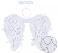 Angel Kit: Bandeau avec Halo et Ailes 40x50 cm