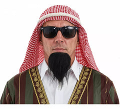 Kit arabe : barbe, lunettes et turban