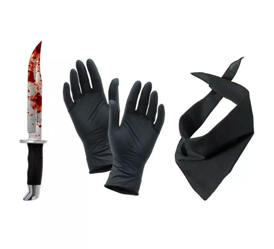 Translation missing: fr.Kit de Asesino: Cuchillo, guantes y pañuelo