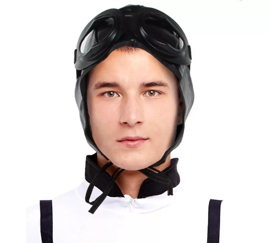 Translation missing: fr.Kit de Aviador adulto: Gorro y Gafas negras