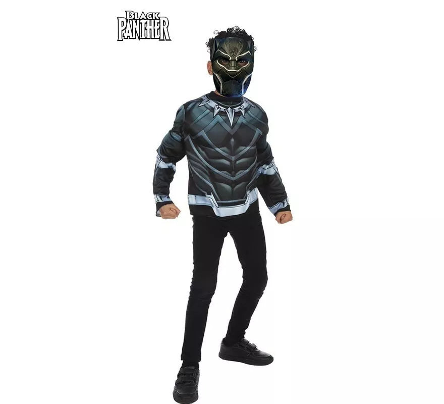 Translation missing: fr.Kit de Black Panther infantil: Top y Máscara