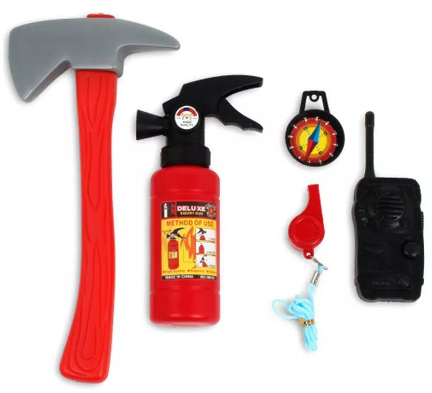 Translation missing: fr.Kit de Bombero: Pito, Walkie, Hacha, Brújula y Extintor