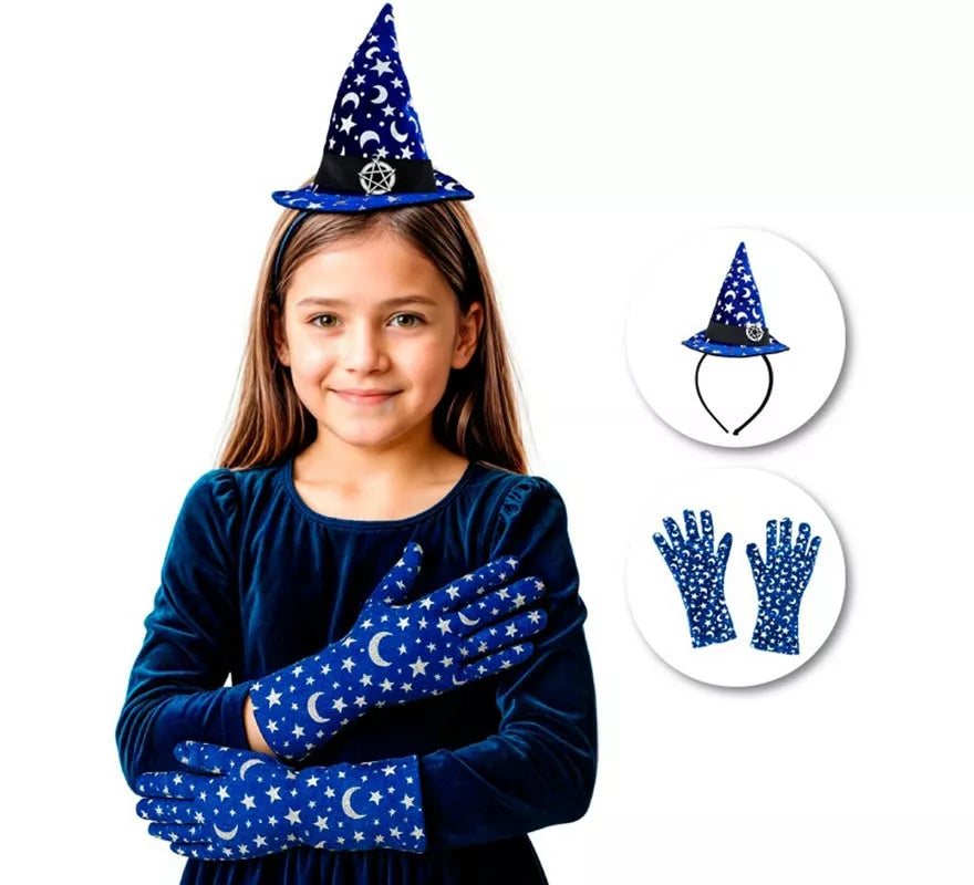 Translation missing: fr.Kit de Bruja Luna Infantil: Diadema y Guantes