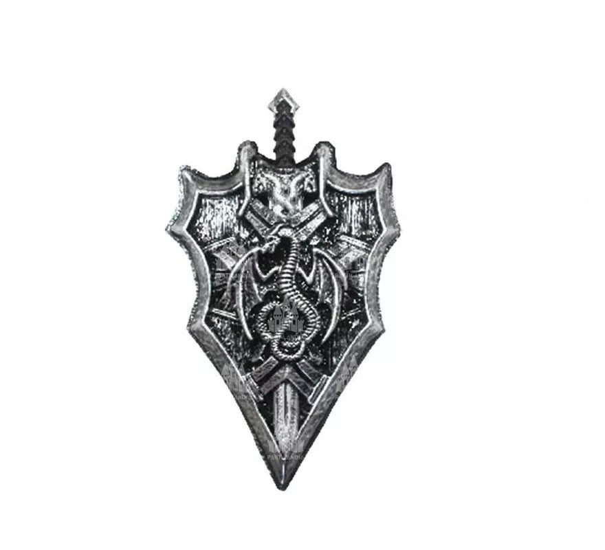 Translation missing: fr.Kit de Caballero Medieval: Escudo y Espada dragón de juguete de 61 cm
