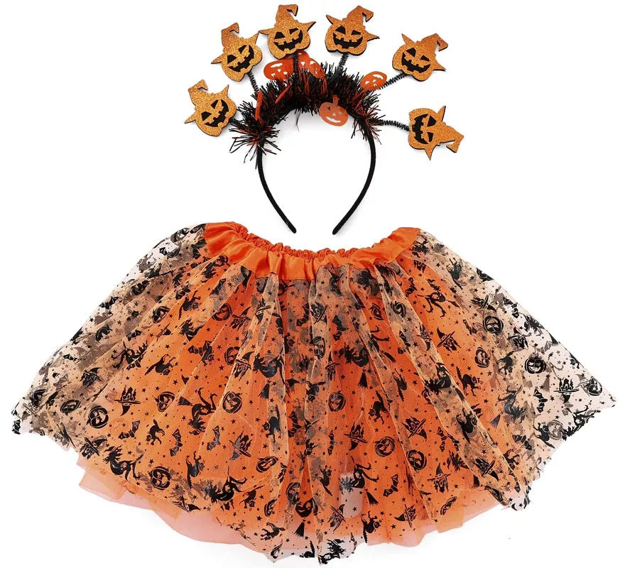Translation missing: fr.Kit de Calabaza: Diadema y Tutú Infantil