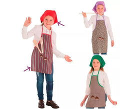 Castañera Kit dans des modèles assortis: tablier et casquette