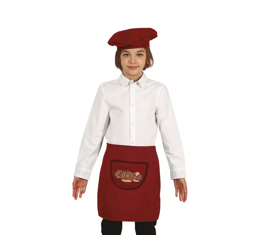 Translation missing: fr.Kit de Castañero Infantil: Boina y Delantal Marrón