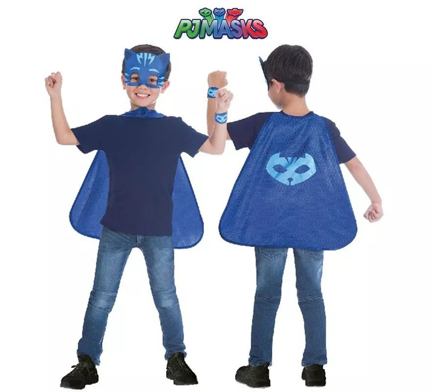 Translation missing: fr.Kit de Catboy de Pj Masks Infantil: Antifaz, capa y pulsera