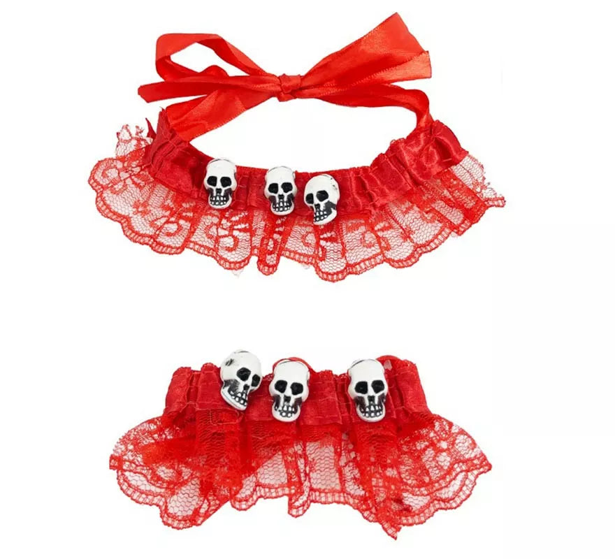 Translation missing: fr.Kit de Catrina roja: Chóker y Brazalete