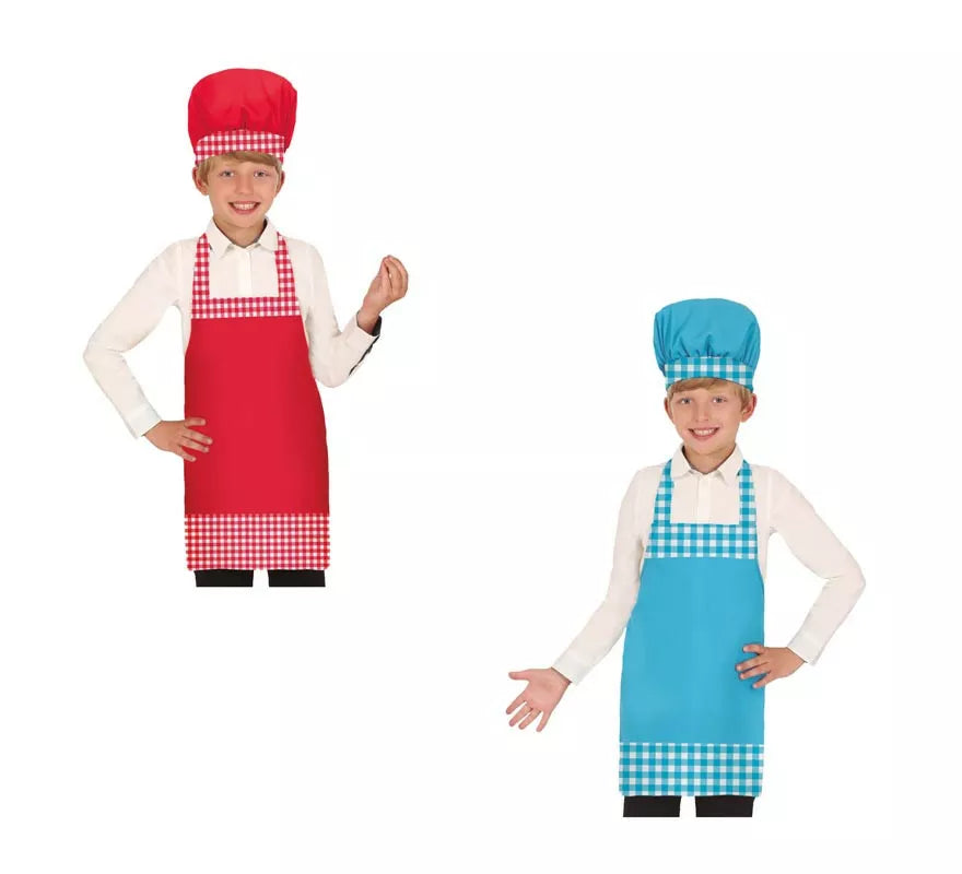 Translation missing: fr.Kit de Cocinero infantil: Gorro y Delantal en varios colores