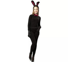 Kit Black Bunny : serre-tête, nœud papillon et queue