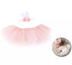 Kit Lapin nouveau-né enfant : Tutu et ruban d'oreille