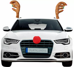 Kit de bois de renne et boule décorative pour voiture