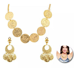 Kit Dame Arabe Adulte : 2 Boucles d'Oreilles et Collier