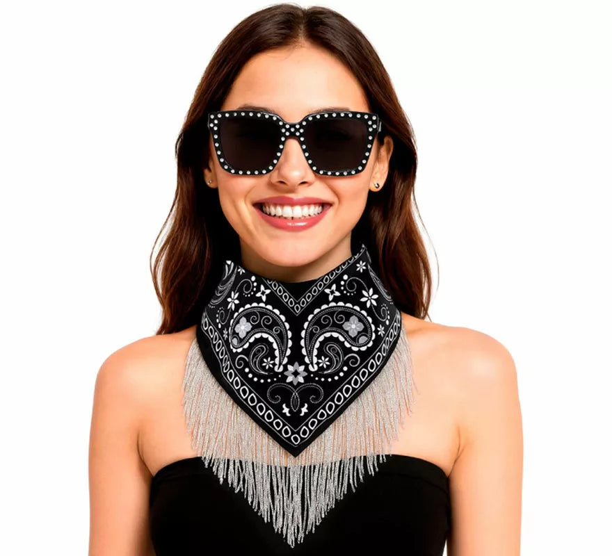 Translation missing: fr.Kit de Despedida negro para mujer: Pañuelo y Gafas