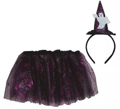 Kit Fantôme Enfant : Tutu et Bandeau 30 cm
