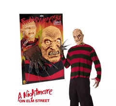 Kit de Freddy Krueger pour Hallowen. Taille standard