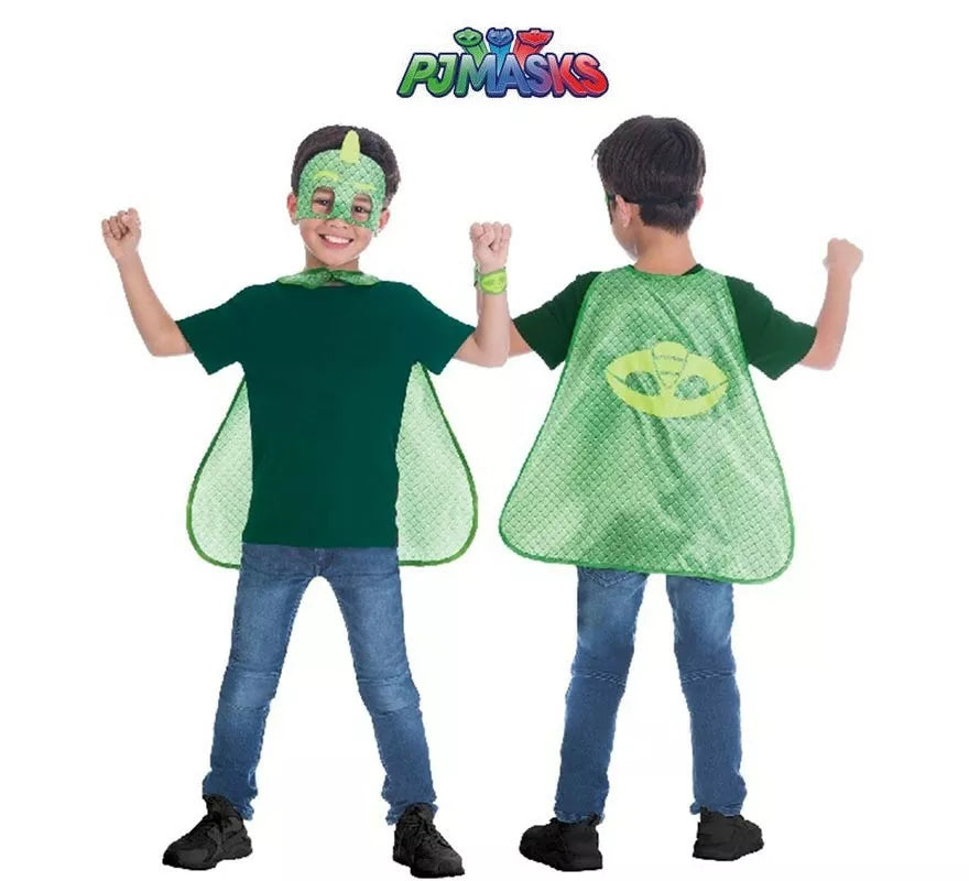Translation missing: fr.Kit de Gekko de Pj Masks Infantil: Antifaz, capa y pulsera