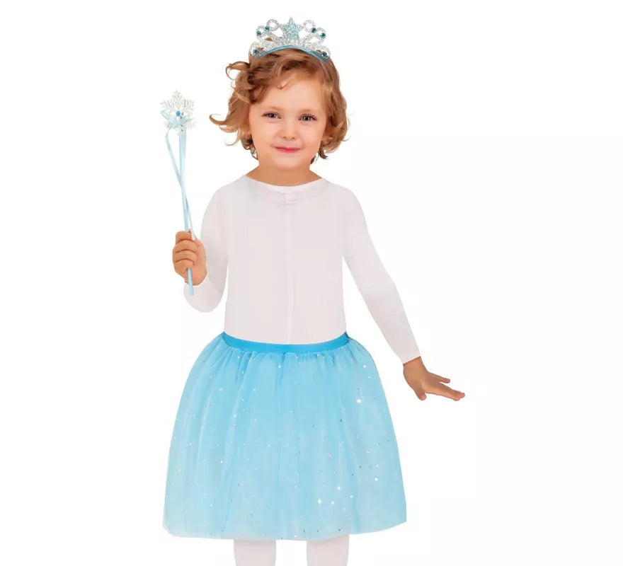 Translation missing: fr.Kit de Hada azul infantil: Diadema, Varita y Tutú