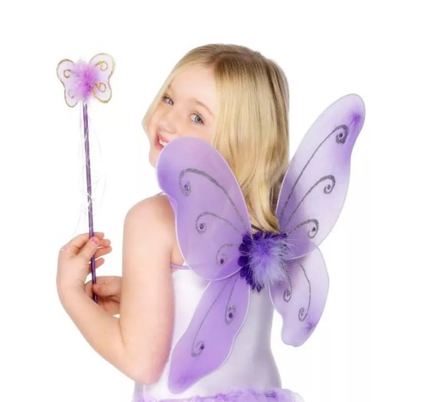 Translation missing: fr.Kit de Hada Infantil en varios colores: Alas de mariposa y Varita Mágica