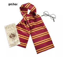 Kit enfant Harry Potter : Écharpe, lunettes et fausse carte du Maraudeur
