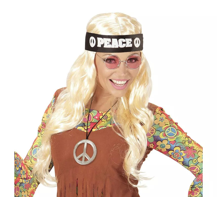 Translation missing: fr.Kit de Hippie Peace adulto: Cinta, gafas y collar