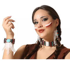 Kit Inde: Boucles d'oreilles, collier et bracelet