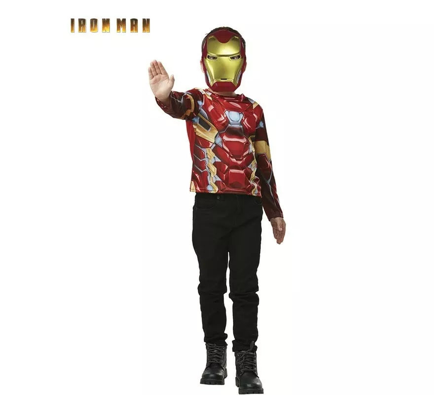 Translation missing: fr.Kit de Iron Man infantil: Top y Máscara