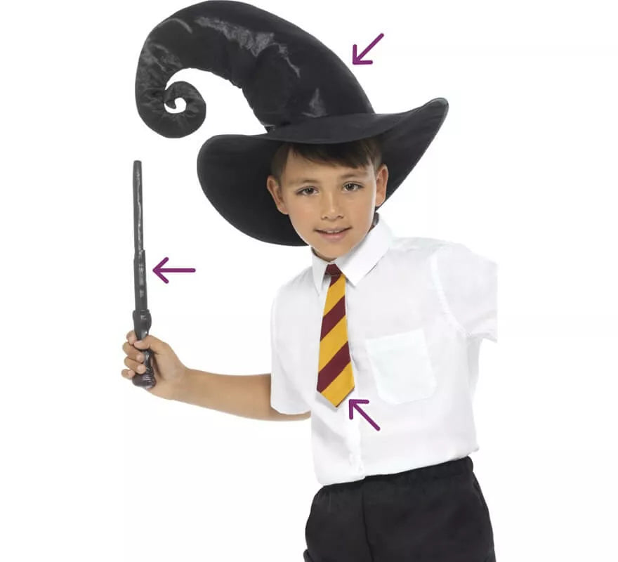 Translation missing: fr.Kit de Mago: Corbata, Sombrero y Varita para niños
