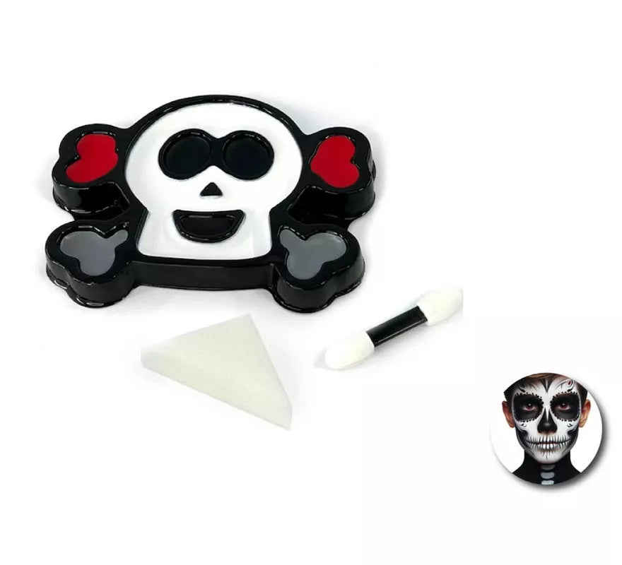 Translation missing: fr.Kit de Maquillaje Calavera: Paleta, esponja y brocha
