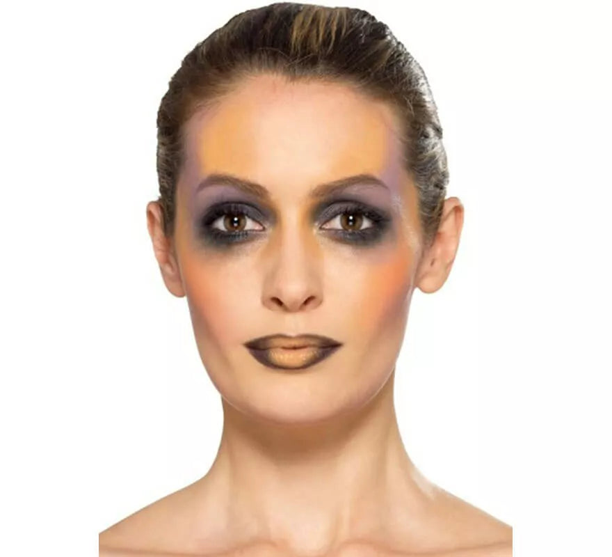 Kit de Maquillaje de Adivina: 3 colores, Purpurina, Esponja y Cepillo