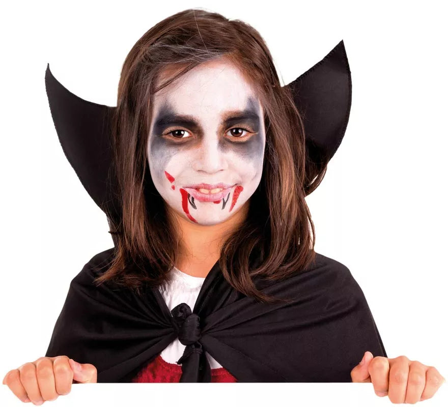 Kit de Maquillaje de Vampiro: 3 colores, pincel y esponja