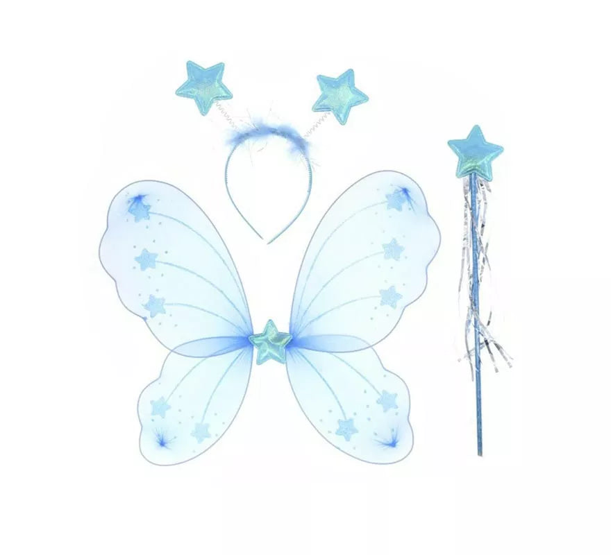 Translation missing: fr.Kit de Mariposa azul: Diadema, Alas y Varita