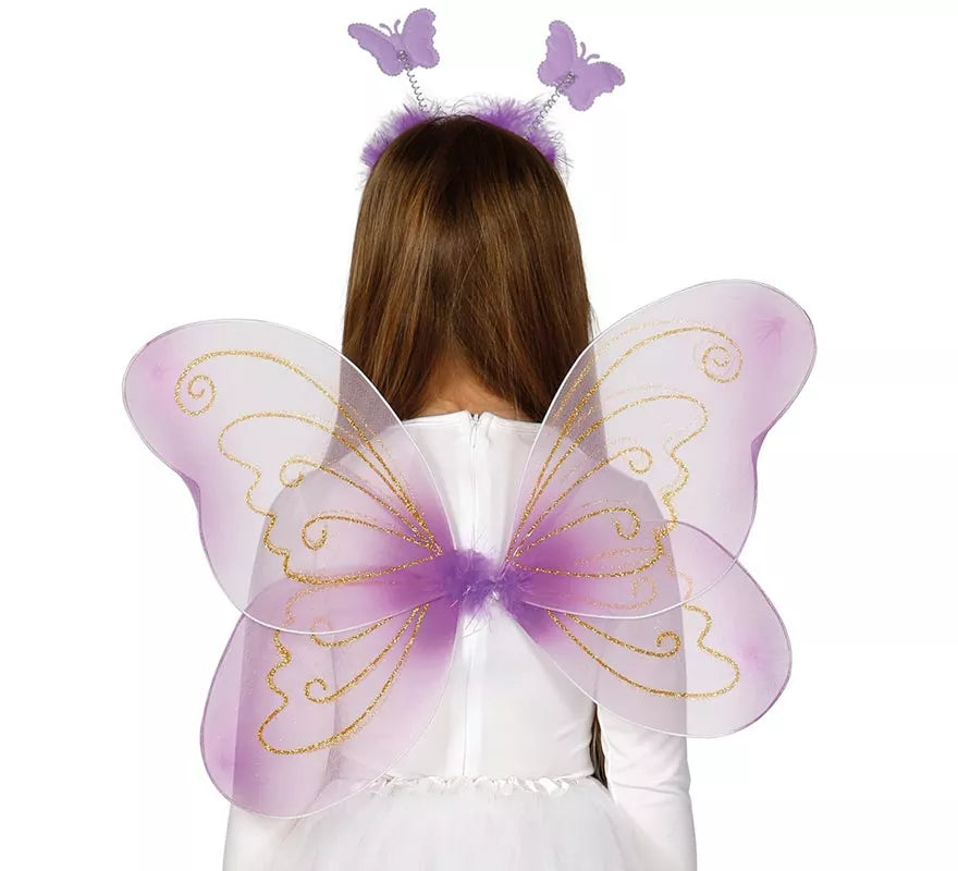 Translation missing: fr.Kit de Mariposa: diadema, alas 55 cm y varita
